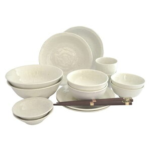 美濃焼和食器16点セットナチュラルホワイト一人暮らしふたり暮らし電子レンジ対応食洗機対応食品ラップ対応日本製197742