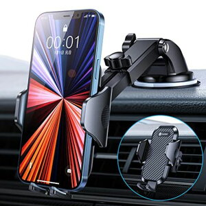 【2025年進化】Andobilスマホホルダー車スマホスタンド車【安定性アップ】車載ホルダー2in1粘着ゲル吸盤&送風口兼用全車種対応すまほほるだー車手帳型ケース対応片手操作携帯ホルダー車…