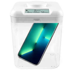 タイムロッキングコンテナスマホロックボックスタイムロックボックス禁欲ボックスタイムロッキングスマホ依存症対策スマホロックタイムロックボックス大容量電池式時間を自由に設定…
