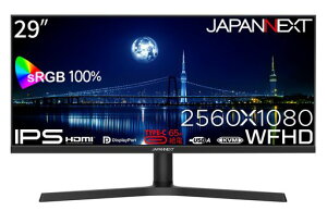 JAPANNEXT29�C���`IPS�p�l�����ڃ��C�h�t��HD(2560x1080)�𑜓x�E���g�����C�h�t�����j�^�[JN-IPS292WFHD-HSP-C65WHDMIDPUSBType-C(�ő�65W)sRGB:100%