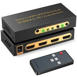 HDMI2.0ؑ֊31o͎&蓮ؑ4K60Hz3DHDCP2.2HDRΉRtPS5/PS4/Nintendo/Switch/FireTVStickΉZN^[