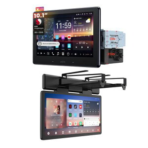 ATOTOZONE X10 10 �C���` 1DIN/2DIN�J�[�i�r�I�[�f�B�I, 12�C���`��^�G���^�����j�^�[���ځA8G+128G �A4G LTE�A2�J���������^��Ή� �AAI�r�W�����A�����[�g�E���C�u�r���[ &
