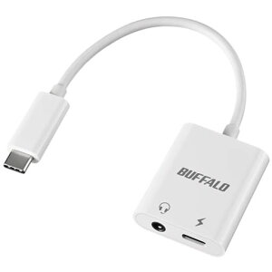 �o�b�t�@���[�I�[�f�B�I�ϊ��A�_�v�^�[USBTypeCto3.5mmPD�[�d100W�n�C���]DAC���ڍ��ϋviPhone17/iPhone17e�Ή��z���C�gBSMPCPD355WH