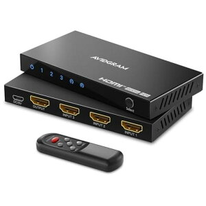 HDMIؑ֊4K60HzAVIDGRAMHDMI2.0ZN^[31oHDMI؂ւ3|[gIRRtHDCP2.2HDR103D18GbpsforXboxPS4HDTVMonitorΉ