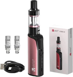 VAPTIOCosmo30W電子タバコベイプスターターキット電子タバコキット1500mAhバッテリーベイプペン2.0ml禁煙サポートベイプ本体リキッド注入タイプリキッドなしニコチンなし(ローズゴールド)