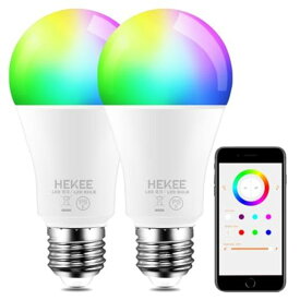 HEKEE LEDスマート電球 E26口金 100W形相当(12W) 1520LM ALEXA 対応 RGBCW 昼白色 5700K 1600万色 間接照明 (2個パック)