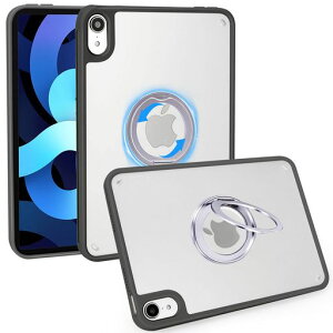 iPadmini7ケースMagSafe対応マグネット搭載360°回転スタンド車載ホルダー対応(A17Pro、2024)iPadmini第7/6世代ケース8.3インチ薄型軽量耐衝撃半透明マット感耐黄変指紋防止