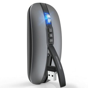 FMOUSEBluetoothマウスワイヤレスマウス無線マウス静音充電式薄型小型6ボタン2.4GHz光学式高精度省エネルギー800/1200/1600/2400DPIデスクトップ戻るボタン静音ボタンwindowsmac