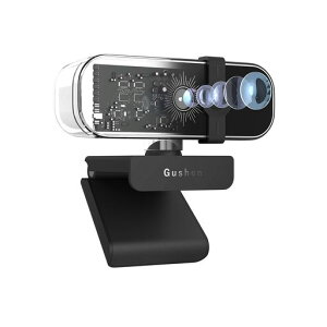 Gushen �E�F�u�J���� 4K UHD 1200����f - WEB�J���� ���������␳/���[�V�����g���b�L���O/�����I�[�g�t�H�[�J�X/�}�C�N�t�� �m�C�Y�L�����Z�����O�@�\/�v���C�o�V�[�J�o�[/USB�v���O&�v���C