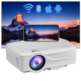 PONER SAUNDプロジェクター WIFI2.4/5.0 BLUETOOTH対応 1080Pフル HD 対応 5500LM スピーカー内蔵 家庭用プロジェクター 短距離投影