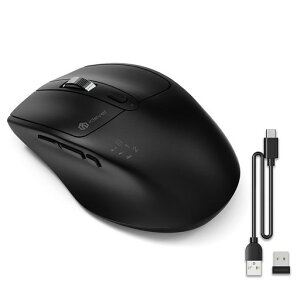 iClever ���C�����X�}�E�X �����}�E�X bluetooth �}�E�X ���� Type-C�[�d�� �}�E�X �É� �f���A�����[�h �}���`�y�A�����O 3��ڑ��\ 4�i�KDPI 800/1200/1600/2400 7���{�^��