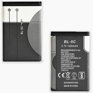 XHDATA BL-5C 3.7V 1020MAH �����p�o�b�e���[ �[�d�� �ƒ�p ���W�I�Ή� 2�Z�b�g