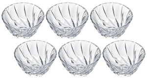 アデリア(ADERIA)ソワールクリア小鉢6個セット日本製納豆鉢ガラス小皿取り皿食器小碗そうめん鉢お皿小付業務用深皿171