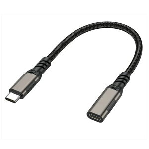 USBTypeC�����P�[�u��0.5mLpoieJunUSB3.1Gen2(10Gbps)Thunderbolt3�Ή��P�[�u���^�C�vC�����R�[�h�i�C�����҂�usb-c�ϊ��o�����]��3APD�}���[�d