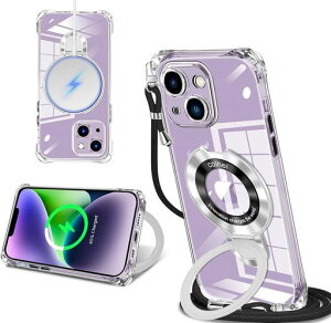 iPhone14pP[XiPhone13pP[XNAMagSafeΉOtlbNV_[ACtH14/13|P[X|΂߂؍|Jo[ی^X^ht}Olbg