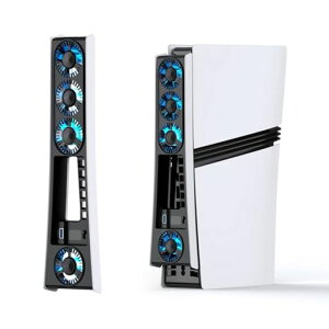 PS5Pro�Ή���p�t�@��|���x�Z���T�[&LED���C�g����|USB3.0�|�[�g�t���w�ʃN�[�����O�t�@��(�f�B�X�N&�f�W�^�����Ή�)(�l�A�t�@���^�C�v)