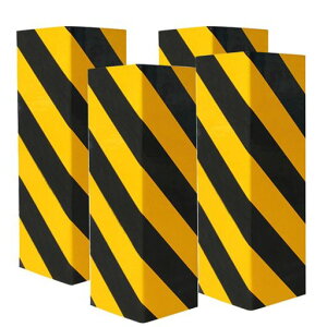 GUEQUITLEXガレージ壁プロテクターフォーム壁コーナーガード駐車ガレージ用-壁エッジプロテクターあなたの車を保護-ガレージ壁-壁コーナーエッジとバンパーコーナーガード4packブラックPB0…