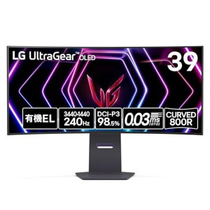 �yVGP2024Summer�Q�[�~���O��܁zLG�Q�[�~���O���j�^�[UltraGearOLED39GS95QE-B39�C���`/�L�@EL/21:9�ȖʃE���g�����C�h(3440x1440)/240Hz/0.03ms(GTG)/VESA