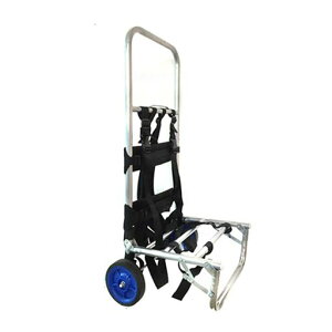 LeiDeiWEQA軽量背負えるキャリーカート背負子釣りキャリーシャーシアルミキャリーパック付け荷物運搬、キャンプ、登山、引越し折りたたみ超荷重60kg背負えるキャリーカート(27.5*34*90cm)