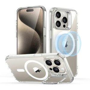 ESR��PHONE15PRO�P�[�XIPHONE15PRO�P�[�XMAGSAFE�Ή��B���X�^���h�����\���C�����X�[�d�Ή��ČRMIL�K�i�ϏՌ����h�~�y�ʍ��������xIPHONE15PRO�P�[�X6.1