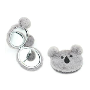 Coolloodaコンパクトミラー手鏡両面鏡携帯ミラーおしゃれ角度調整可超軽量1X/2X人気旅行携帯便利折りたたみ卓上化粧コアラ