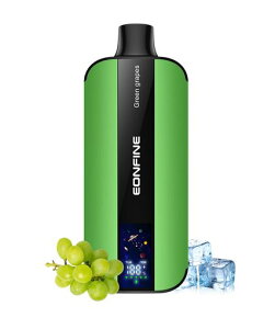 Eonfine電子タバコ使い捨てLEDスクリーン付きベイプ20000回吸引可能vape禁煙爆煙持ち運びニコチン無し電子タバコ水タバコニコチンタールなし使い捨てベイブマスカット
