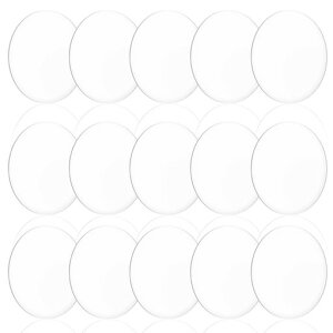 ziyue15枚直径150mmハート型透明アクリル板アクリル板透明アクリルプレート色付き看板インテリア手工芸DIY装飾絵画インテリアキーホルダー展示板スタンド手工芸保護シート付