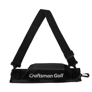 CRAFTSMAN(クラフトマン)ゴルフクラブ収納ホルダーバッグケースコンパクトキャリー9本収納可能ティー収納フック付き練習用携帯便利超軽量マジックテープ開閉ブラック