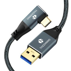 Thzzhnno ���pUSB-C�P�[�u�� 0,5M�A10Gbps USB 3.0 A����USB 3.1 90�x�P�[�u���A90°�Ȃ��p USB Type-C����Type-A �X�}�[�g�t�H���AiPad�A�m�[�g�p�\�R���ASteam
