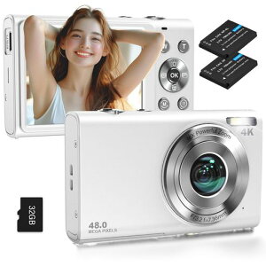 STUOGYUM�f�W�^���J����4K�I�[�g�t�H�[�J�X�f�W�J��4800����f700mAh�o�b�e���[2����16�{�Y�[���E�F�u�J������Ԃ�␳�猟�o�X�}�C���L���v�`���[�A���B�e���B��2.88�C���`IPS�X�N���[���y�c