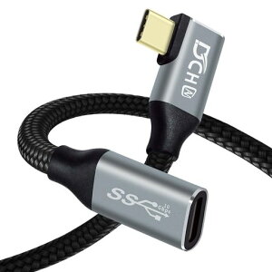 DCHAVUSBType-C�����P�[�u��1mL��PD�Ή�100W20V5A���}���[�d4K60Hz�f���o��USBC���XUSBC�I�X�ϊ��G�N�X�^���_�[USB3.1Gen210Gbps�����f�[�^�]��