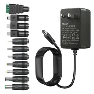 24v1A�d���A�_�v�^�[PSE�F��AC100-240VDC24V1000mA800mA500mA200mA100mA�Ή��\24W1.5m�P�[�u��11��DC�R�l�N�^(5.5*2.1mm��)�h�ƃJ����LED�e�[�v�������[�^�[
