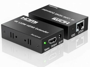 �y120M4K�G�N�X�e���_�[�zHDMILAN�G�N�X�e���_�[������EDID�R�s�[�@�\�t��Cat5/Cat6/Cat7�Ή��o�d���d�l4K@30Hz3D�Ή����M�@�E��M�@�Z�b�g�Q�[���@/TV/�v���W�F�N�^�[/PC�Ή�