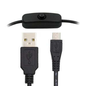 xiwai�}�C�N��USB�G�N�X�e���_�[Micro5�s��USB2.0-Type-A�X�C�b�`�����P�[�u���I���I�t�d���{�^���t��DC5VLED�X�g���b�v�f�X�N�����v�t�@���J�����p1.5m
