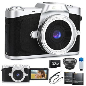 Moledro�f�W�^���J����4K�f�W�J��6800����f180�x��]�\�f�B�X�v���C�L�p�����Y�t��32GB�}�C�N��SD�J�[�h�t��16�{�f�W�^���Y�[���I�[�g�t�H�[�J�X�@�\��U��␳�E�F�u�J�������B��֗�3�c