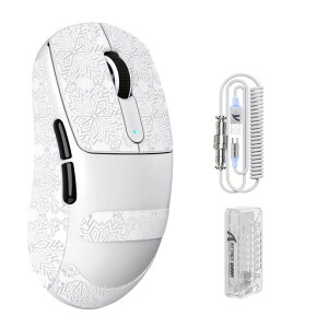 ATTACKSHARKV5�Q�[�~���O�}�E�X����8000hz�|�[�����O���[�g���y�ʃ��C�����X�}�E�X�g���C�[���[�hPAW3950MAX�Z���T�[�ő�42000DPI�傫�߃}�E�X���E�Ώ�55g�v���X�}�C�i�X5g