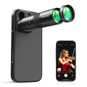 �yiPhone16Pro��p�P�[�X�t���z APEXEL 10X�X�}�z�]�������Y 200mm�X�}�z�}�N�������Y �������B�e���ו��B�e���ł��� �����R�X�p �ŐVED�����Y�̗p�� �R���p�N�g�Ōy�� �����^�шՂ� �g�p�ȒP��c