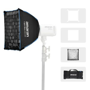 amaran Light Box 45x45 | 45cm�����\�t�g�{�b�N�X | Bowens�}�E���g�Ή� | �R���p�N�g�Ń|�[�^�u���ȏƖ��\�����[�V���� | 1�b�Őݒu�A�g�їp�o�b�O�t��