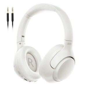 QCY H3 �w�b�h�z�� ���C�����X�w�b�h�z�� �m�C�Y�L�����Z�����O Bluetooth 5.3 �n�C���]�Ή�(AUX�ڑ���) 43dB�܂Ńm�C�Y�ጸ �L�� �������p �ő�60���ԉ��y�Đ� �O����荞�� �}�C�N���� �n���Y�t�c