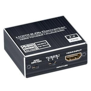 ELEVIEW HDMI2.0b ���������� 4K(60Hz) 1080(120Hz) HDR�Ή� HDCP2.2 �I�[�f�B�I�o��:���f�W�^���E3.5mm�X�e���I|PS5/PS4slim/Nintendo Switch/Fire TV���ɑΉ� �A�_�v�^�[