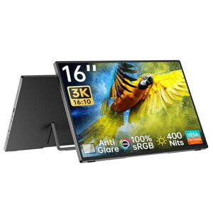 Intehill ���o�C�����j�^�[ 3k ���j�^�[ 16 �C���` AG�����IPS�p�l�� 3072x1920 ������16��10 �m�[�g�p�\�R�� �f���A�����j�^�[ �����^ sRGB 100%�L�F�� 400nits���P�x