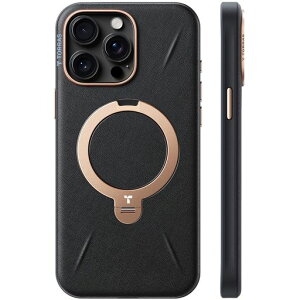 �y�V���o���U�[�E�X�L���^�b�`�zTORRAS iPhone 15 Pro Max �p �P�[�X �v 360°��]�X�^���h �c�����Ή� �����O �}�O�l�b�g���� MagSafe�Ή� ���C�����X�[�d�Ή� �ČR�K�i�ϏՌ� �w��h�~ ���ϖh�~ Os�c