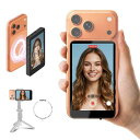 SYNCO XView M4 自撮りモニター iPhone/Android対応 Vlog/ライブ配信/動画撮影/旅行ブログ 操作簡単 軽量(黒)