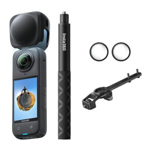 Insta360 X4-8K�h��360�x�J�����A4K�L�p����A�����Ȃ����B��_���ʁA���E�������Y�K�[�h�A135���̘A���B�e�\�ȃo�b�e���[�AAI�ҏW�A��u���␳�A�X�|�[�c/���s/�A�E�g�h�A���� - ���[�h�T�c