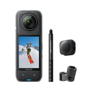 Insta360 X4-8K�h��360�x�J�����A�E�F�A���u���J�����A4K�L�p�r�f�I�J�����A�����Ȃ����B��_���ʁA���E�������Y�K�[�h�A135���̘A���B�e�\�ȃo�b�e���[�AAI�ҏW�A��u���␳�A�X�|�[�c/�c