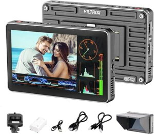 VILTROX DC-X2 ���P�x2000nits �J���� �t�B�[���h���j�^�[ 6�C���` �^�b�`�� �O�����j�^�[ �J���� 4K HDMI �t�� HD 1920x1080 �J�������j�^�[ 3D LUT RGB�g�` �T���V�F�[�h�t�[�h�ƃo�b�e���[ �t��