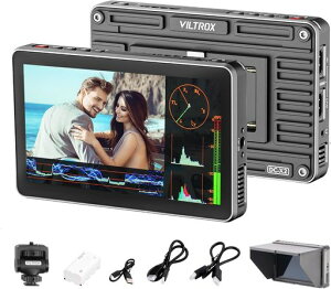 VILTROX DC-X2 ���P�x �J�������j�^�[ 6�C���` �^�b�`�� HDMI�o���� �J���� �O�����j�^�[ �T���V�F�[�h�t�[�h�ƃo�b�e���[ �t��