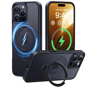 �y11�N�̏��S�J�����ϋv�X�^���h�\���zCASEKOOforiPhone16ProMax�P�[�X�y3�{�ČRMIL�K�i�ϏՌ�/MagSafe�Ή��z�B���X�^���h�c�����đΉ������O�@�\�}�b�g�d�グ�w��h�~���ϖh�~������