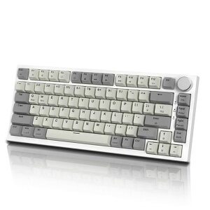 ATTACK SHARK K85 75%���s�b�h�g���K�[ �Q�[�~���O�L�[�{�[�h ���C�X�C�b�` �K�X�P�b�g�}�E���g �z�b�g�X���b�v�Ή� �A���`�S�[�X�g PBT�L�[�L���b�v TKL 82�L�[ �m�u�t�� �L��TYPE-C�ڑ� WINDOWS�AMAC