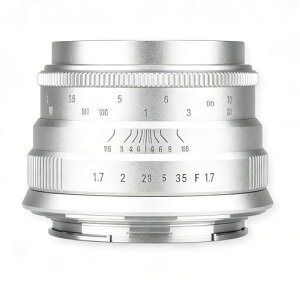 Brightin Star 35mm F1.7 ����a MF �P�œ_�����Y �\�j�[ E�}�E���g�ɑΉ� APS-C �~���[���X�p �\�j�[ �J���� A7/II/III/IV/SIII/C/RIII/RIV A6400 A6600 A6100 A6000